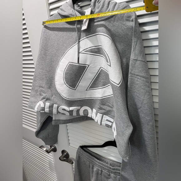 NWT Telfar Cropped Seat Shirt and Matching Long Sweat Skirt - Picture 12 of 17